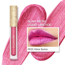 Load image into Gallery viewer, FOCALLURE Glam Metal Liquid Lipstick  shade metal barbie fuchsia metallic pink