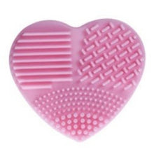 Load image into Gallery viewer, Heart-Shaped Silicone Brush Cleaner pink