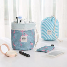 Load image into Gallery viewer, Barrel-Shaped Foldable Drawstrng Cosmetic Bag