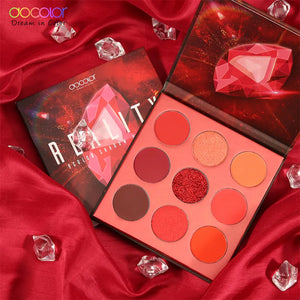 Docolor Gemstone Collection 9 Colors Eye Shadow Palette RED