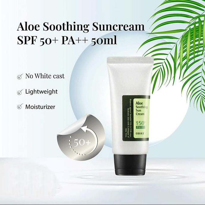 cosrx aloe soothing sun cream spf50+ pa+++