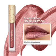 Load image into Gallery viewer, FOCALLURE Glam Metal Liquid Lipstick  shade love galore metallic deep copper