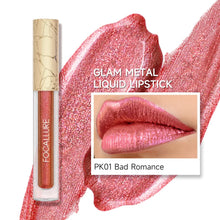 Load image into Gallery viewer, FOCALLURE Glam Metal Liquid Lipstick  shade bad romance metallic pink