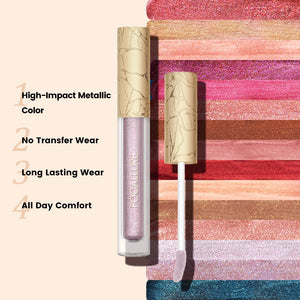 FOCALLURE Glam Metal Liquid Lipstick  high impact metallic color, no transfer wear, long lasting all day comfort