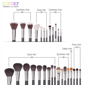Docolor Studio Series Professional - 29 Pieces Book Makeup Brush Set