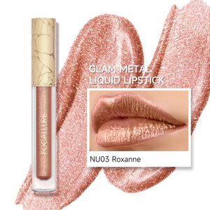 FOCALLURE Glam Metal Liquid Lipstick  shade roxanne