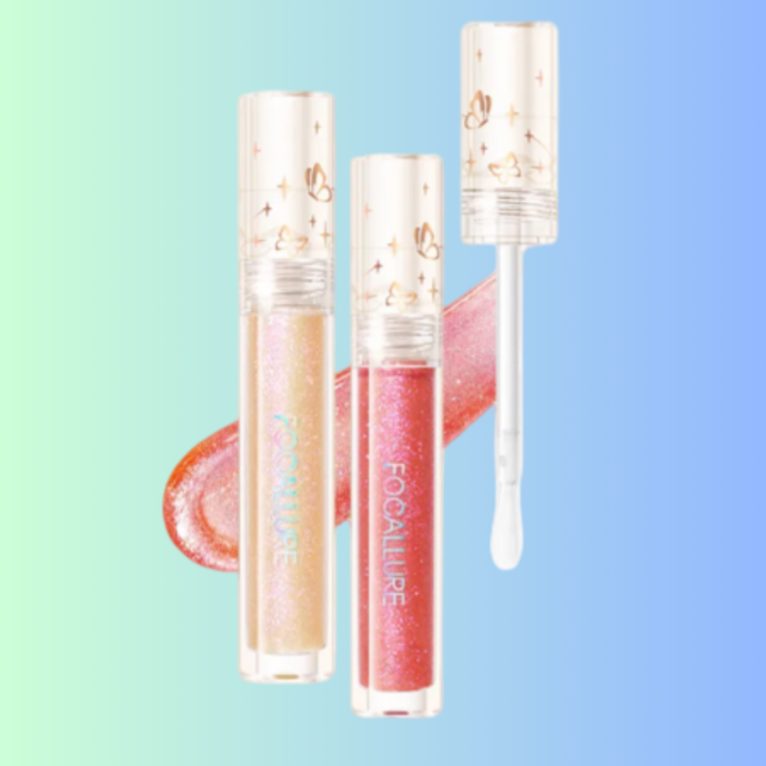 FOCALLURE Watery Glow Glitter Lip Gloss shimmer, glossy, transparent or glitter