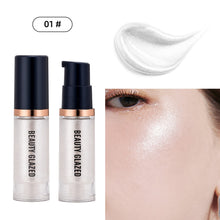 Load image into Gallery viewer, beauty glazed liquid highlighter shimmery silver