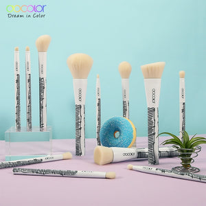 Comic 2D White Makeup Brush Set – Docolor Official