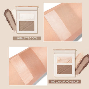 focallure sculpt contour and highlighter palette shade swatches