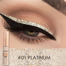 Load image into Gallery viewer, focallure beam glitter eyeliner #01 platinum