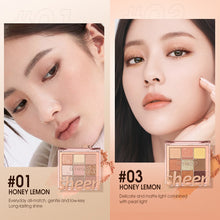 Load image into Gallery viewer, O.TWO.O Sheen 9 Color Eyeshadow Palette