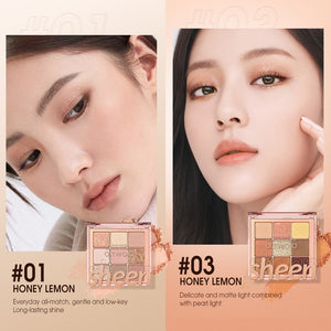 O.TWO.O Sheen 9 Color Eyeshadow Palette