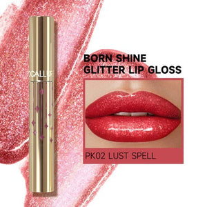 focallure born shine glitter lip gloss shade lust spell