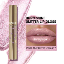 Load image into Gallery viewer, focallure born shine glitter lip gloss shade amethyst quartz