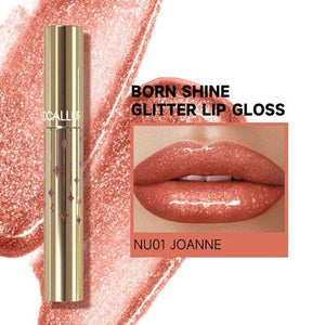focallure born shine glitter lip gloss shade joanne