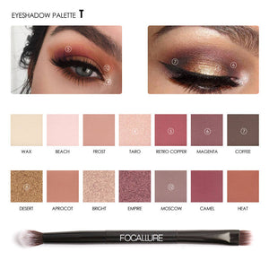 FOCALLURE Tropical Vacation Eyeshadow Palettes