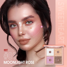 Load image into Gallery viewer, O.TWO.O Highlight &amp; Blush Makeup Palette