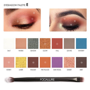 FOCALLURE Tropical Vacation Eyeshadow Palettes