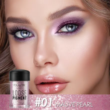 Load image into Gallery viewer, focallure loose pigment metallic eyeshadow #01 mauve pearl