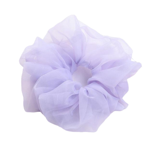 Oversized Chiffon Hair Scrunchie Lilac