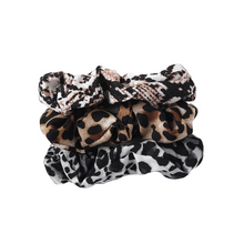 Load image into Gallery viewer, Leopard Hair Scrunchies (3-Pack)