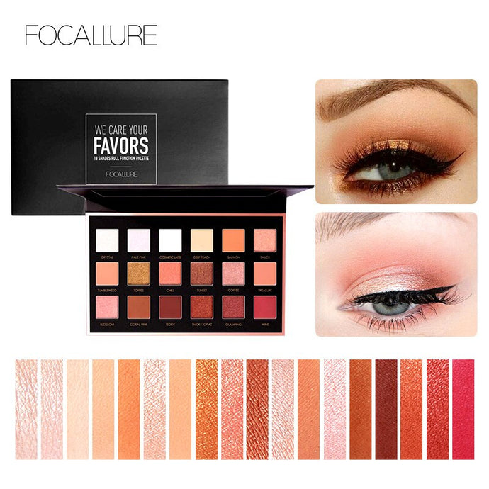 we care your favours 18 color eyeshadow palette 