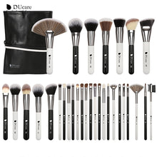 Load image into Gallery viewer, DUcare 31 PCS Black and White Classic Professional Makeup Brush Set