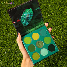 Load image into Gallery viewer, Docolor Time 9 Colors Eye Shadow Palette Green