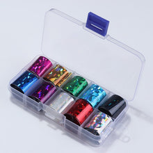 Load image into Gallery viewer, BORN PRETTY Holographic Nail Foil Box Set 10 pcs