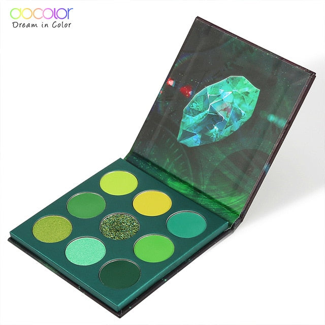 Docolor Time 9 Colors Eye Shadow Palette Green