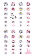 Load image into Gallery viewer, Unicorn Nail Art Stickers Decals