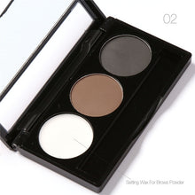 Load image into Gallery viewer, Focallure 3-Color Eyebrow Powder Palette