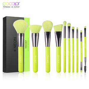 Docolor Neon Makeup Brush Set