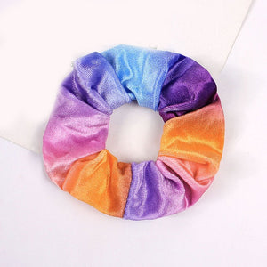Tie-Dye Velvet Scrunchies