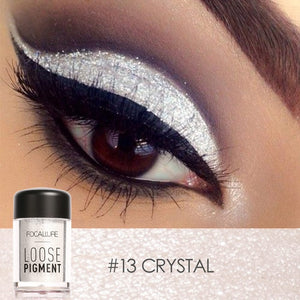 focallure loose pigment metallic eyeshadow #13 crystal