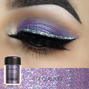 focallure loose pigment metallic eyeshadow #14 galaxy