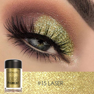 focallure loose pigment metallic eyeshadow #15 laser