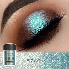 Load image into Gallery viewer, focallure loose pigment metallic eyeshadow #17 aqua
