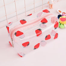 Load image into Gallery viewer, Fruits and Flowers Clear Cosmetic Bag
