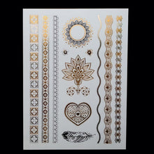 Load image into Gallery viewer, Party Glam Temporary Metallic Tattoos