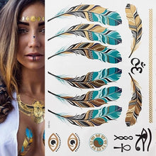 Load image into Gallery viewer, Party Glam Temporary Metallic Tattoos