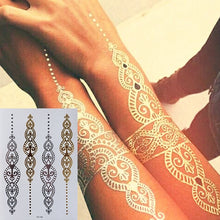 Load image into Gallery viewer, Party Glam Temporary Metallic Tattoos