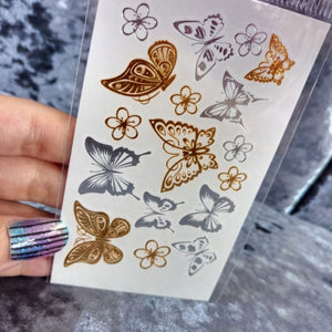 Party Glam Temporary Metallic Tattoos