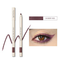 Load image into Gallery viewer, FOCALLURE Long Lasting Soft Gel Eyeliner Pencil Berry Red 