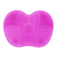 Load image into Gallery viewer, Silicone Pad Makeup Brush Cleaning Mat Fuschia