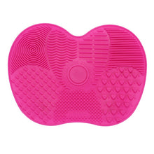 Load image into Gallery viewer, Silicone Pad Makeup Brush Cleaning Mat Bright Pink
