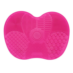 Silicone Pad Makeup Brush Cleaning Mat Bright Pink