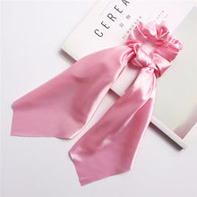 Load image into Gallery viewer, Satin Scarf Scrunchie Pink