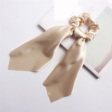 Load image into Gallery viewer, Satin Scarf Scrunchie Ivory